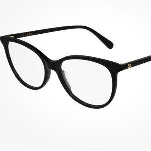 Gucci Cat Eye Eyeglasses GG0550o-005-53 Black Frame RX Lenses